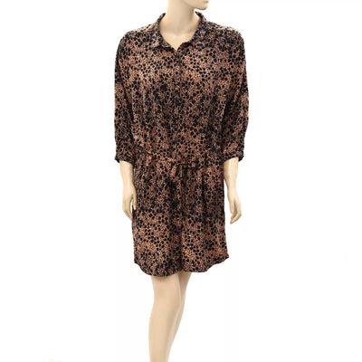 Pins And Needles Buttondown Shirt Mini Dress