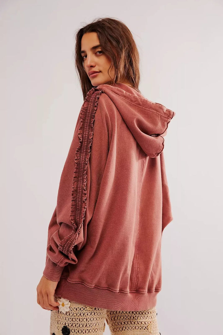 Free People XOXO Hoodie Sweatshirt Top