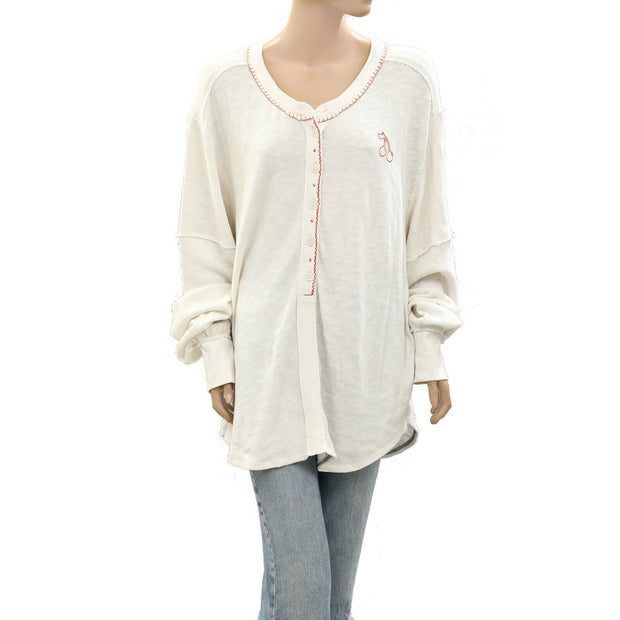 Free People We The Free Fruit Of My Heart Henley Tunic Top