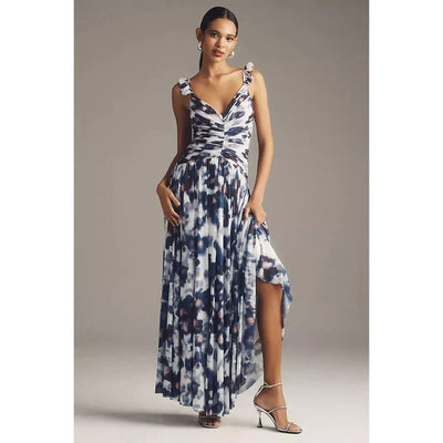 BHLDN By Anthropologie Tara Sleeveless Drop-Waist Stretch Maxi Dress