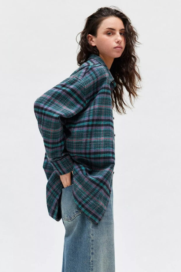 BDG Urban Outfitters Dani Flannel Shirt Tunic Top