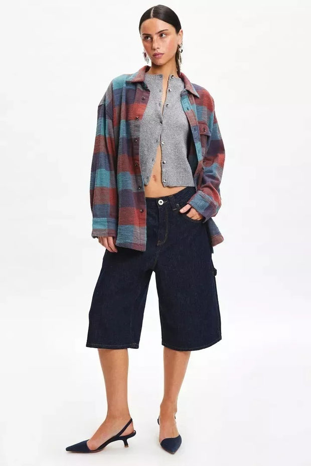 BDG Urban Outfitters Dani Flannel Shirt Tunic Top