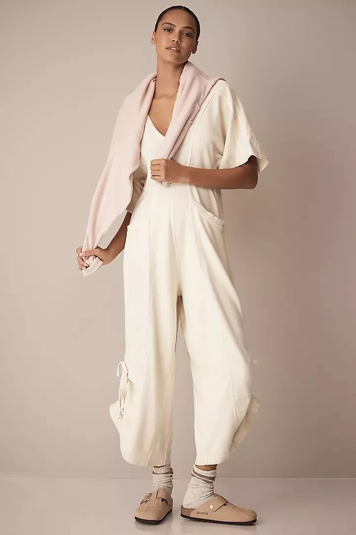 Daily Practice by Anthropologie Horizon Wide-Leg Jumpsuit