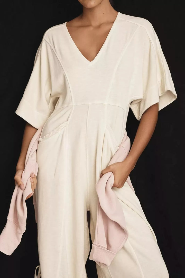 Daily Practice by Anthropologie Horizon Wide-Leg Jumpsuit