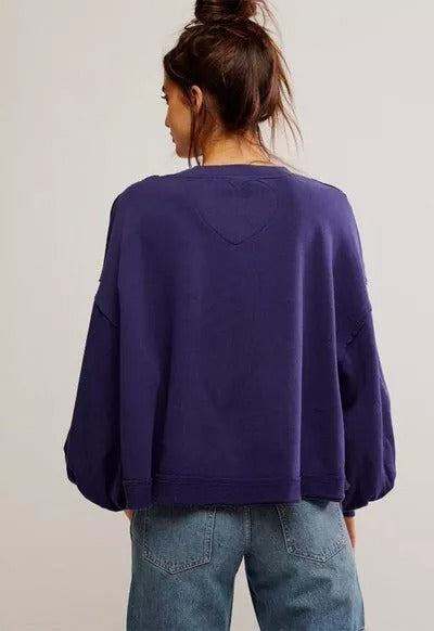 Free People Trish Sweatshirt Top