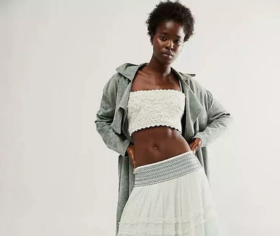 Free People Drift Away Blouse Tube Top