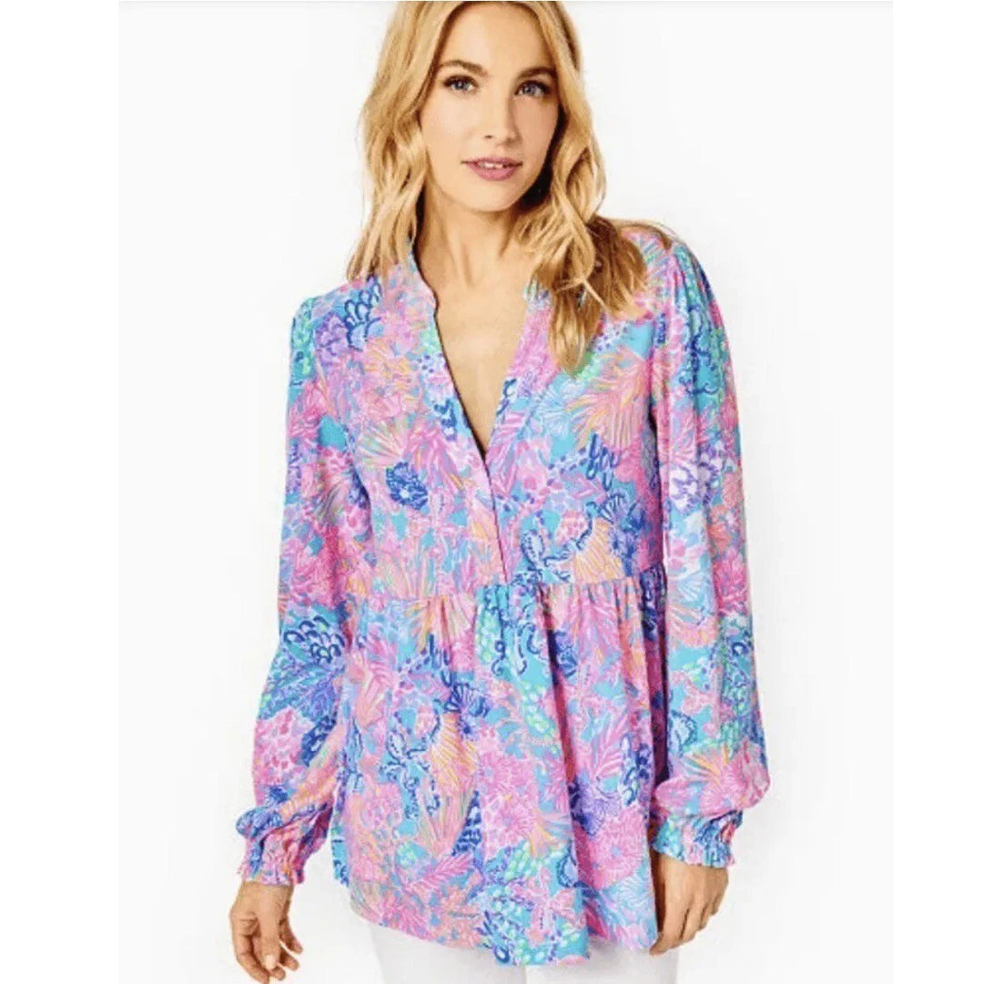 Lilly Pulitzer Winona Knit Tunic Top S