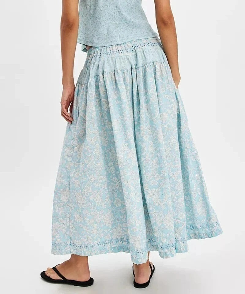 Free People Gesibelle Printed Maxi Skirt