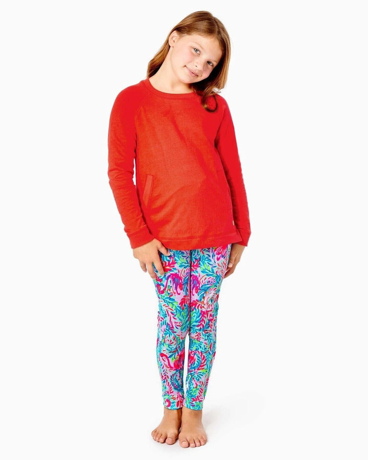 Lilly Pulitzer Girls Luxletic Mini Beach Comber Sweatshirt