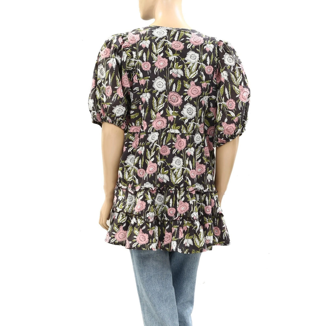 Saylor Anthropologie Floral Printed Tunic Top