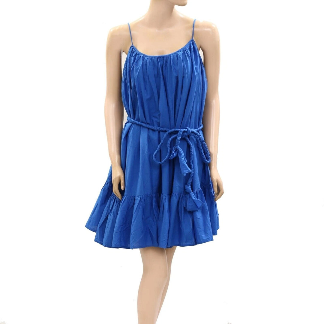 RHODE RESORT Nala Ruffle-Trim Cotton-Voile Mini Dress