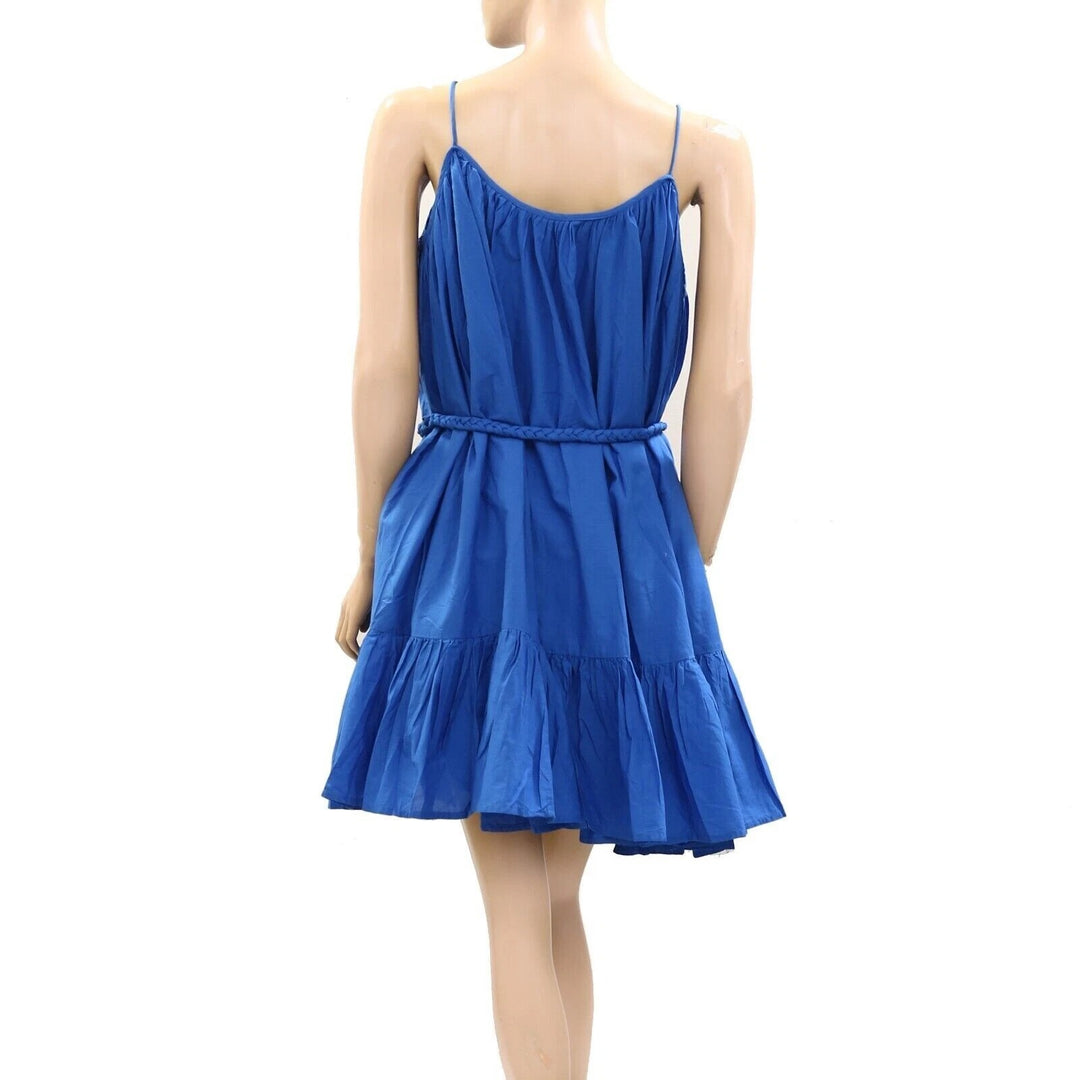 RHODE RESORT Nala Ruffle-Trim Cotton-Voile Mini Dress