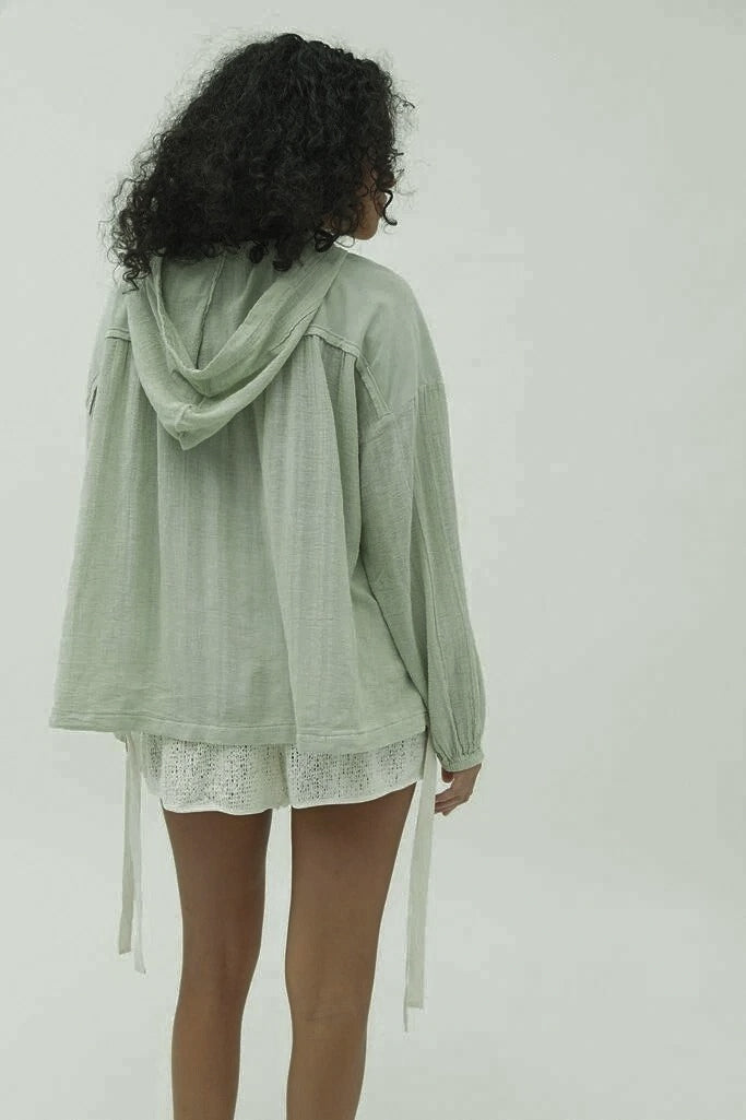 Out From Under Urban Outfitters Helena Gauze Hoodie Top
