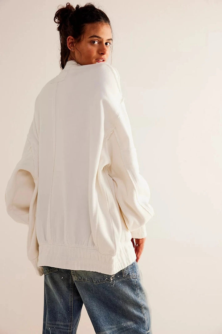 Free People Lou Moto Zip Jacket Top