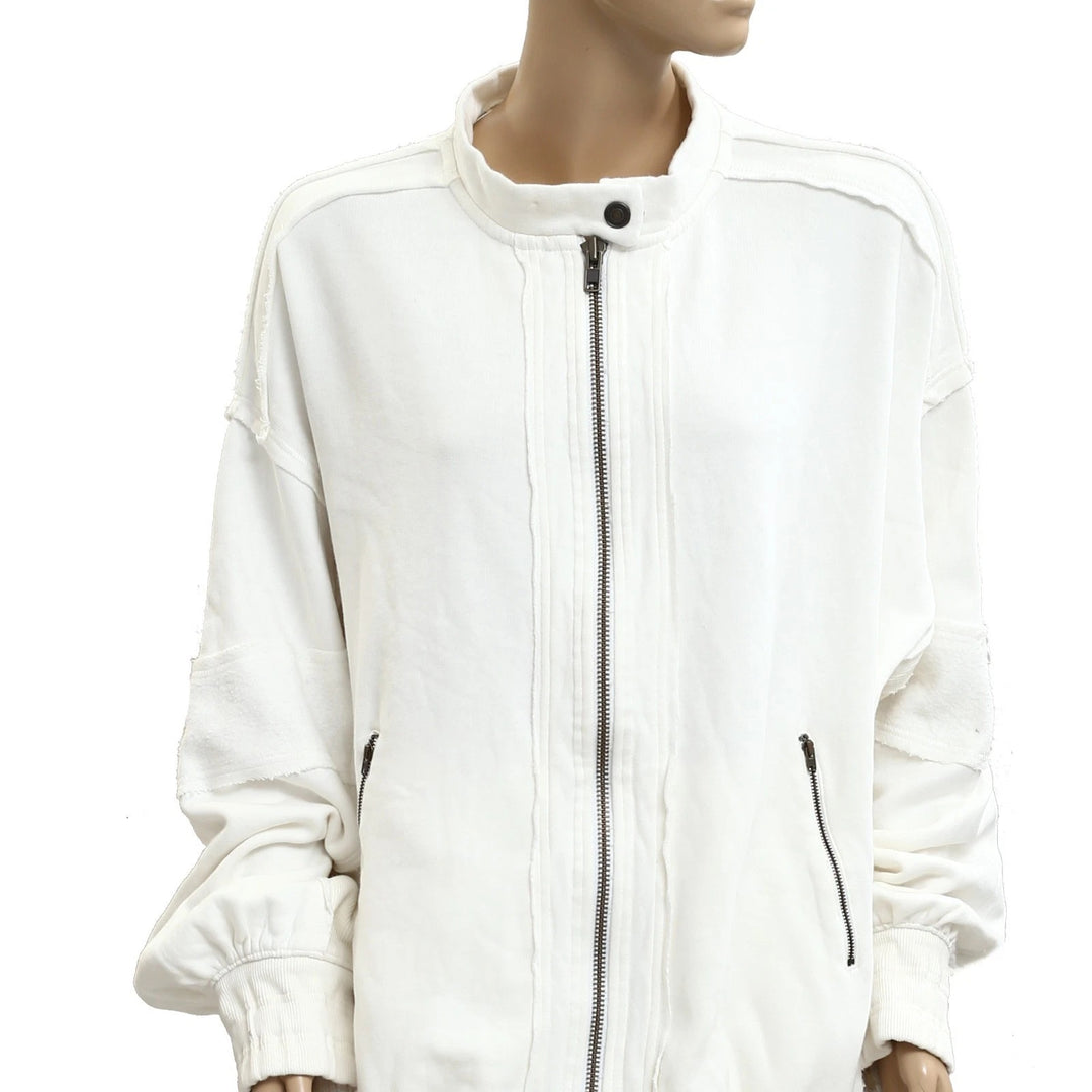 Free People Lou Moto Zip Jacket Top