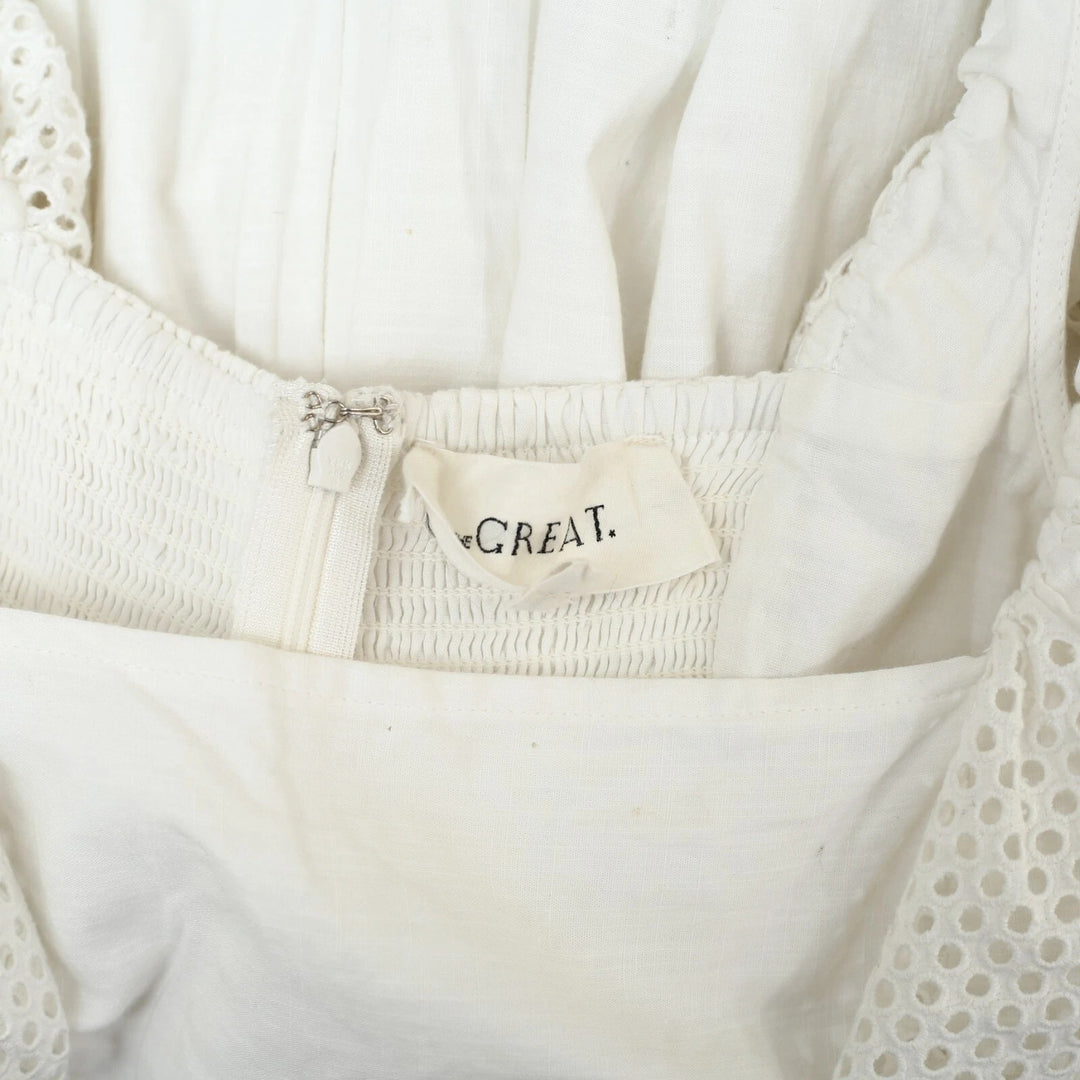 The Great Eyelet Hummingbird Midi Dress