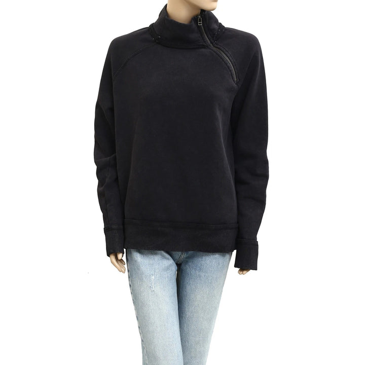Free People We The Free Just A Game Half-Zip Sweatshirt Top