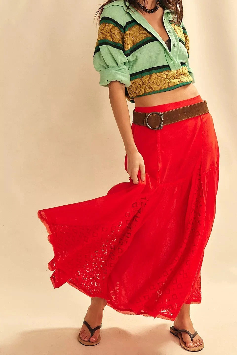 Free People Free-Est Aimee Maxi Skirt