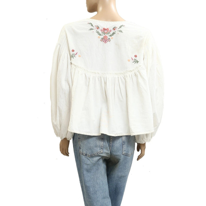 Free People Lucia Blouse Top