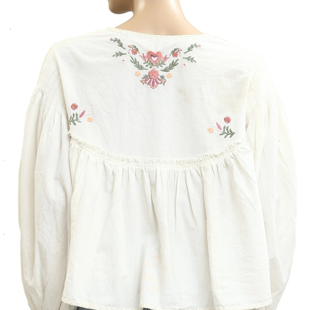 Free People Lucia Blouse Top