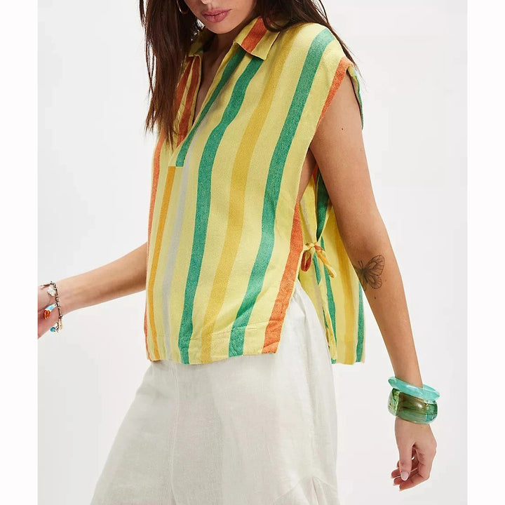 Free People Free-est Vacay Rhythm Blouse Top
