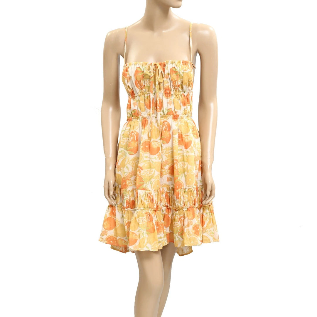 Free People Taking Sides Print Mini Dress