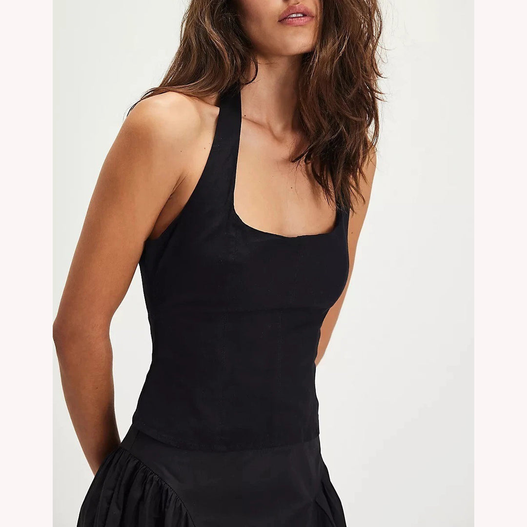 Free People Wrap It Up Tank Blouse Top