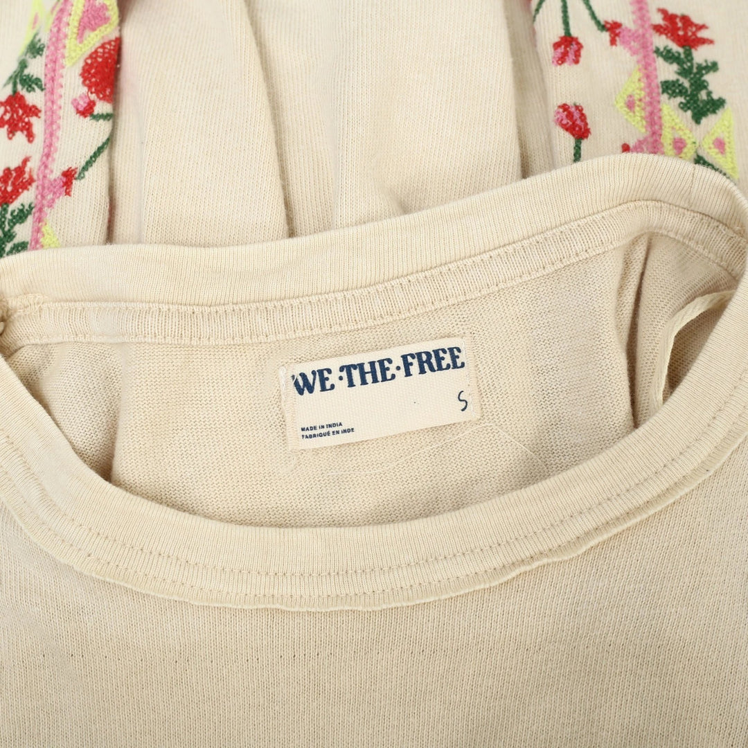 Free People We The Free Embroidered Tee Tunic Top