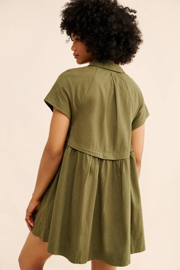 Free People We The Free Ronnie Poplin Mini Dress