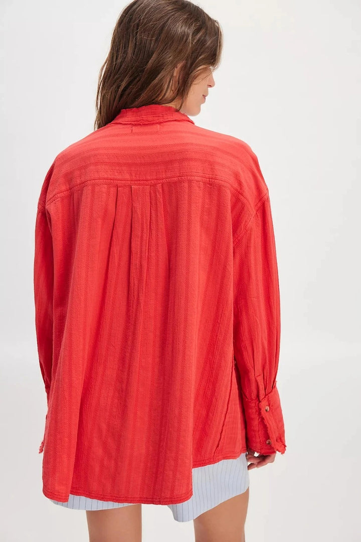 Free People We The Free Summer Sorbet Shirt Top