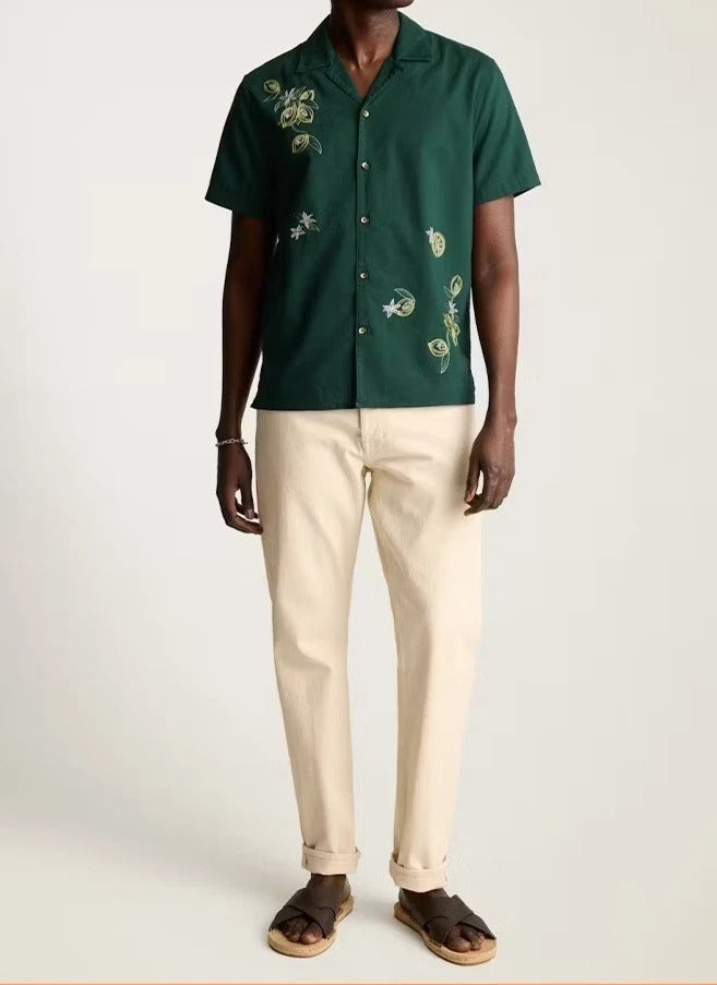 Bonobos Embroidered Short Sleeve Men's Shirt