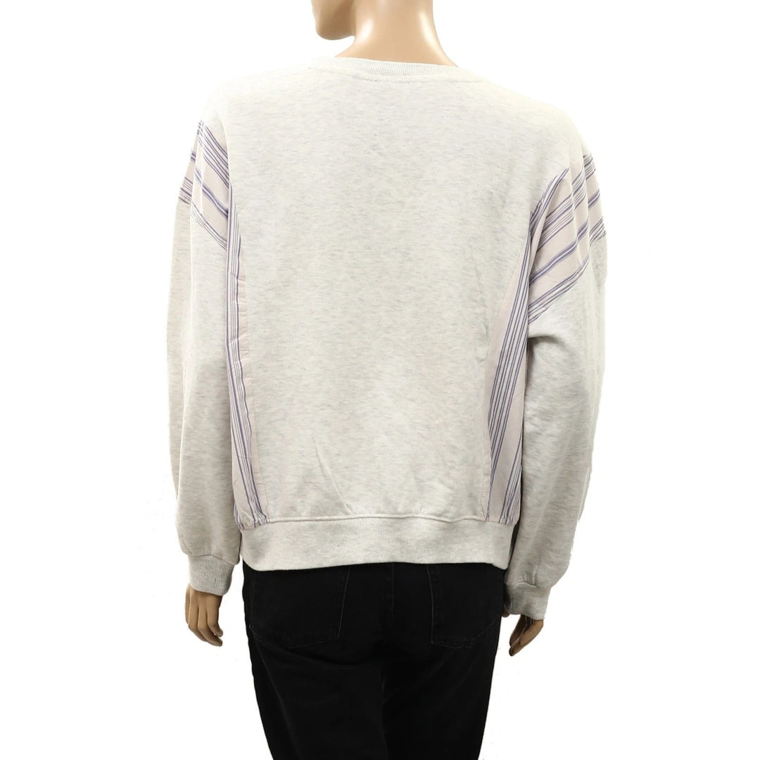 Anthropologie Maeve Be True Long-Sleeve Crew-Neck Sweater Top