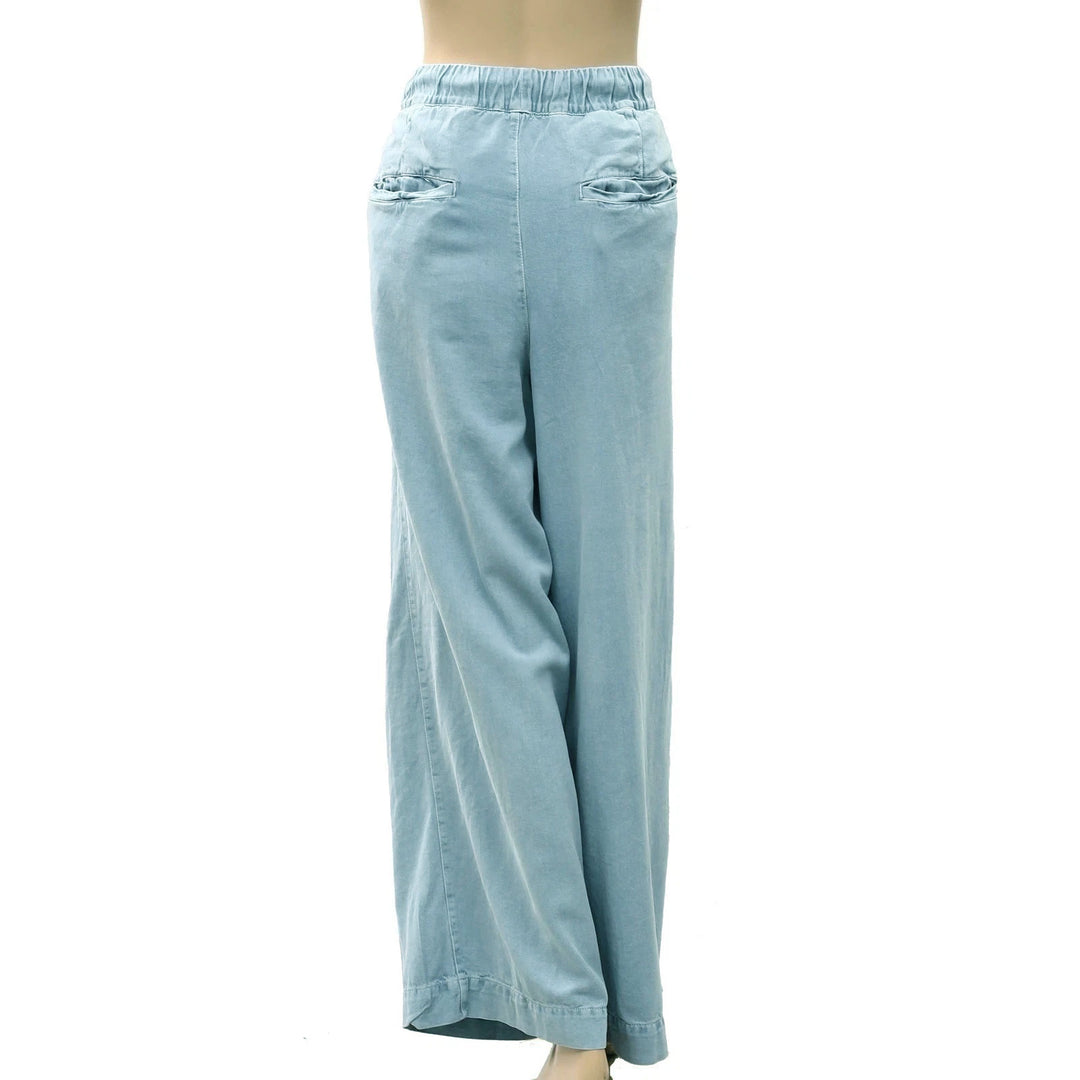 Free People Women's Wide-Leg Drawstring Trouser Pants