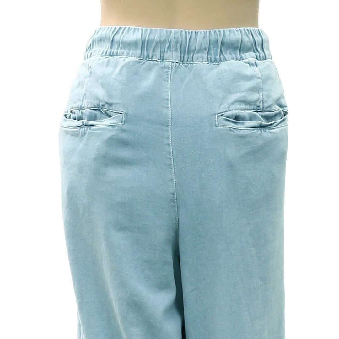 Free People Women's Wide-Leg Drawstring Trouser Pants
