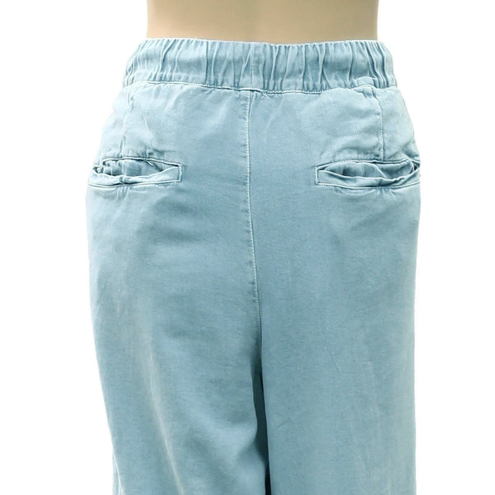 Free People Women's Wide-Leg Drawstring Trouser Pants