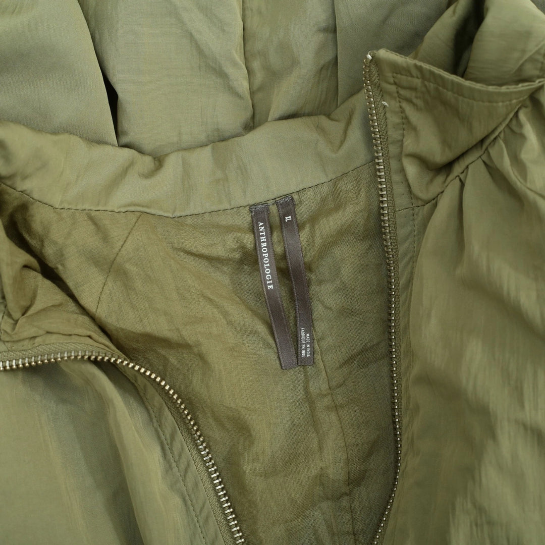 By Anthropologie Funnel-Neck Nylon Jacket Top