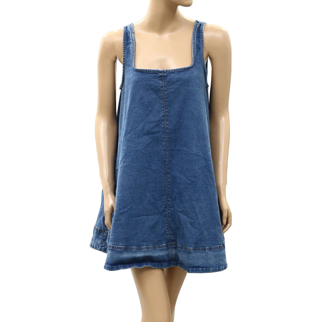 Anthropologie Maeve Keiko Denim Mini Dress