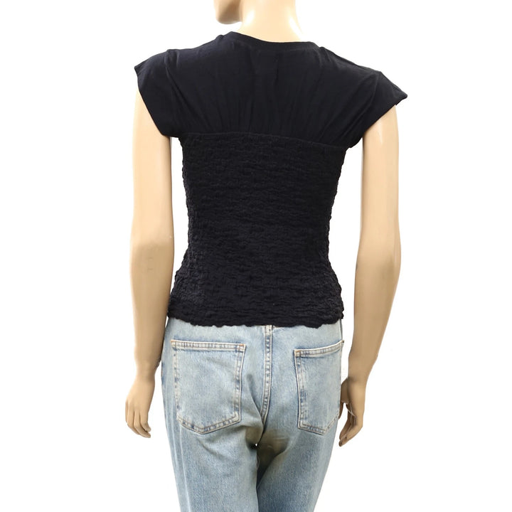 Maeve By Anthropologie Smocked Muscle Top