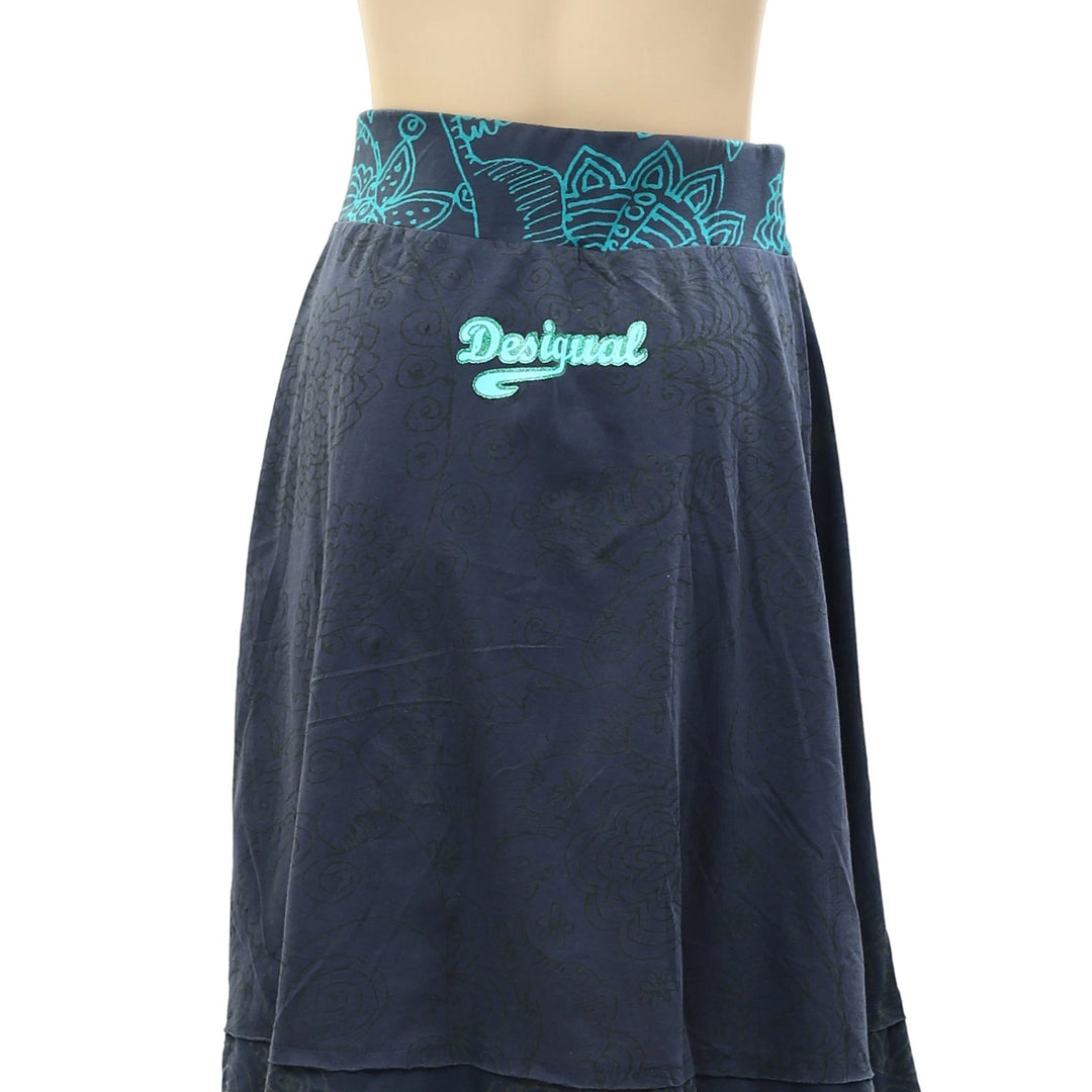 Desigual Rubber Floral Printed Mini Skirt