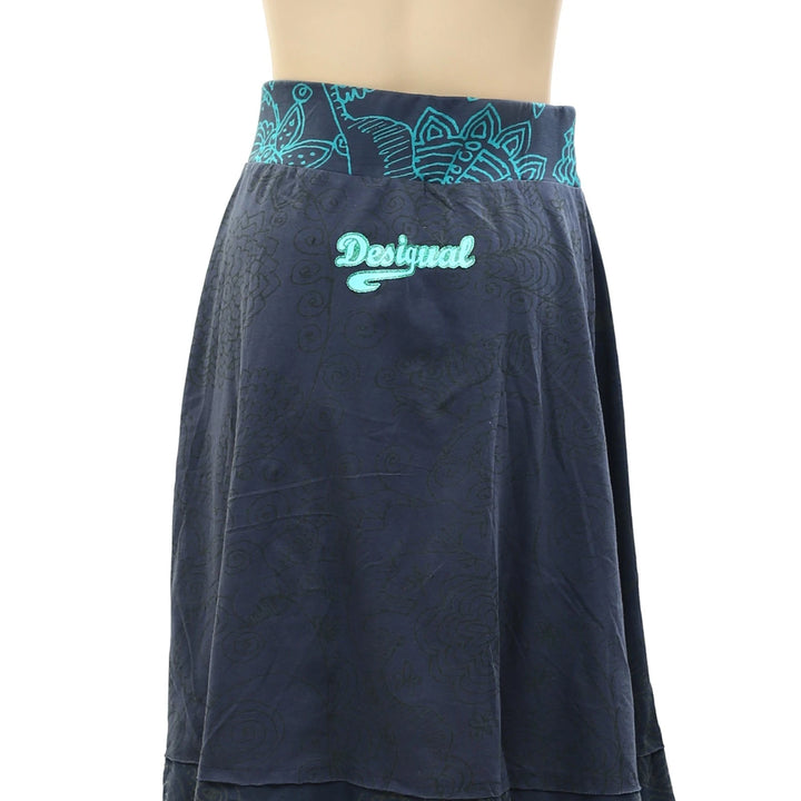 Desigual Rubber Floral Printed Mini Skirt