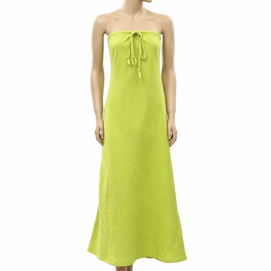 Free People Free-Est Sandshell Linen Kayla Convertible Dress Maxi Skirt