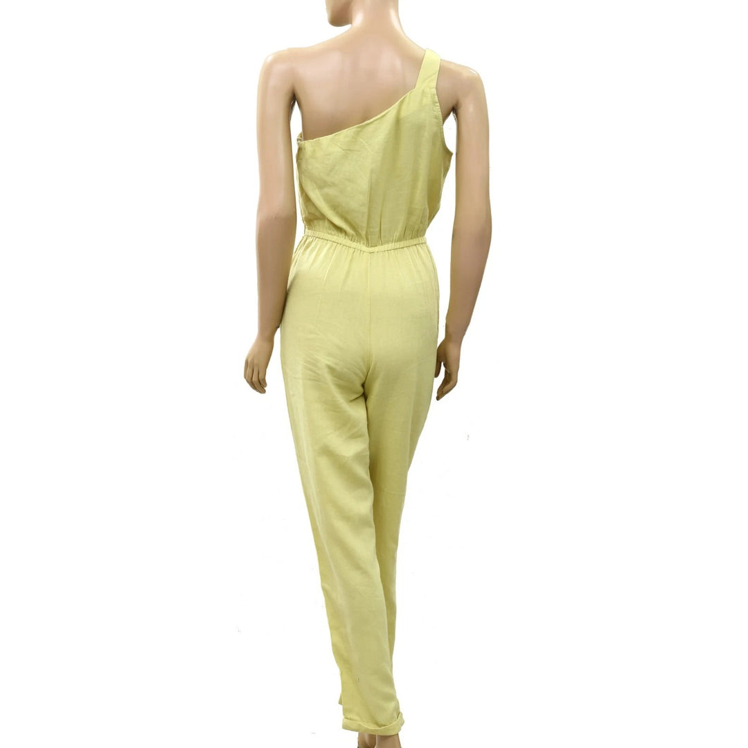 Anthropologie Celandine One-Shoulder Jumpsuit Dress