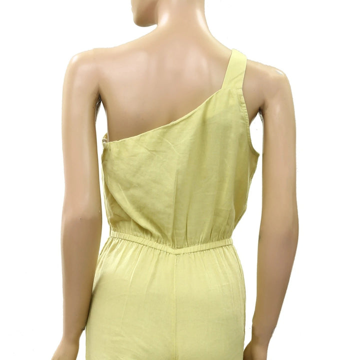 Anthropologie Celandine One-Shoulder Jumpsuit Dress