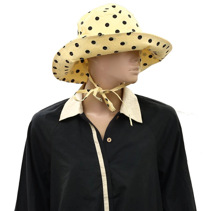 Damson Madder Polka Dot Bucket Hat Printed Embroidered Logo