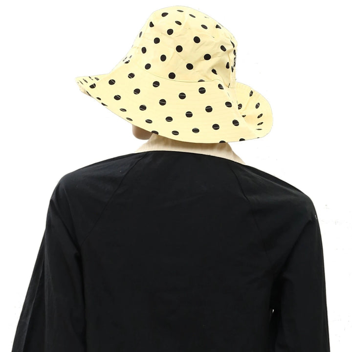 Damson Madder Polka Dot Bucket Hat Printed Embroidered Logo