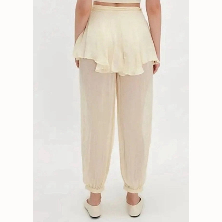 Free People Tongue Tied Sheer Balloon Pants