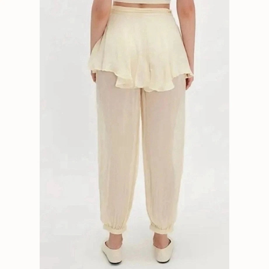 Free People Tongue Tied Sheer Balloon Pants