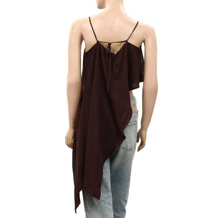 Free People Free-est Sandshell Linen Delia Cami Tank Top