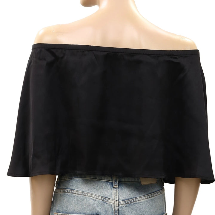 Free People Off The Shoulder Cape Layered Cropped Top