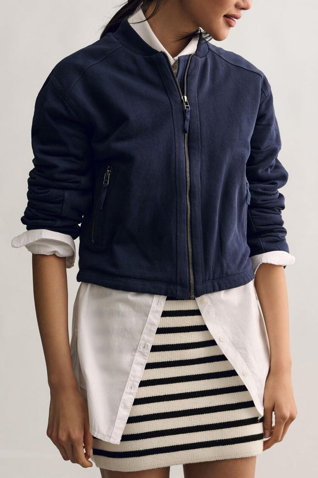 Anthropologie Pilcro Knit Bomber Jacket Top